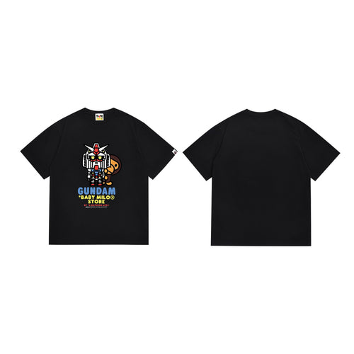 BAPE Ape Head Shark Print Loose Casual Unisex T-Shirt