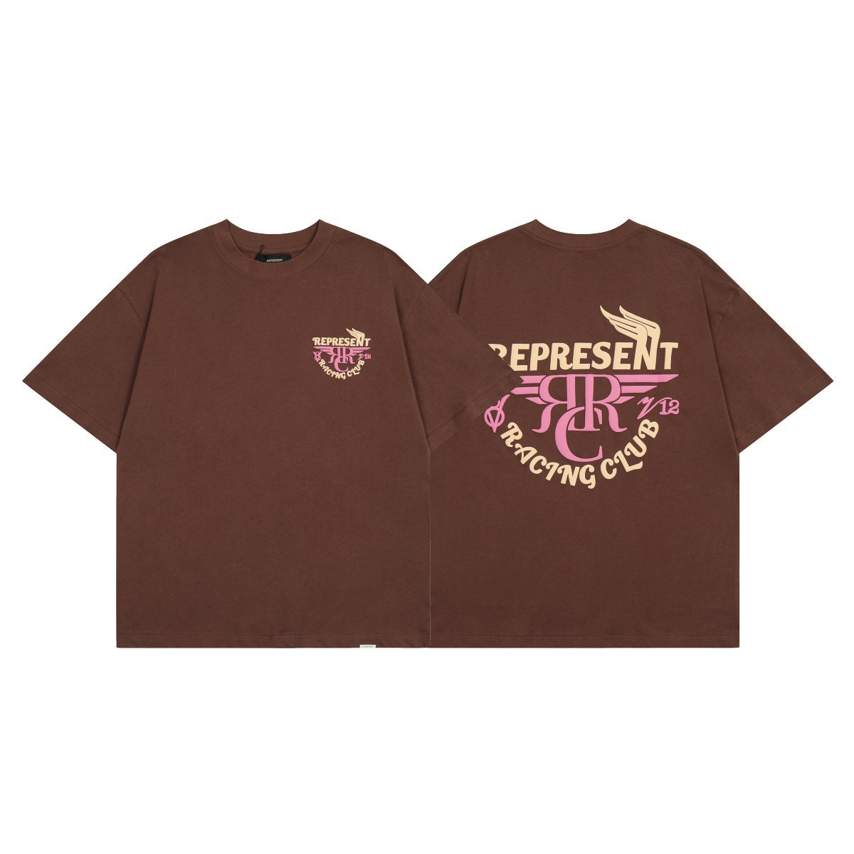 Represent Shark Washed Graphic Oversized Tee Streetwear Unisex