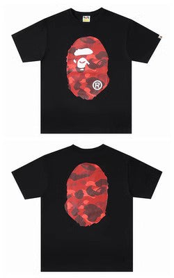 BAPE Ape Head Graphic Print Short Sleeve Tee Streetwear Unisex