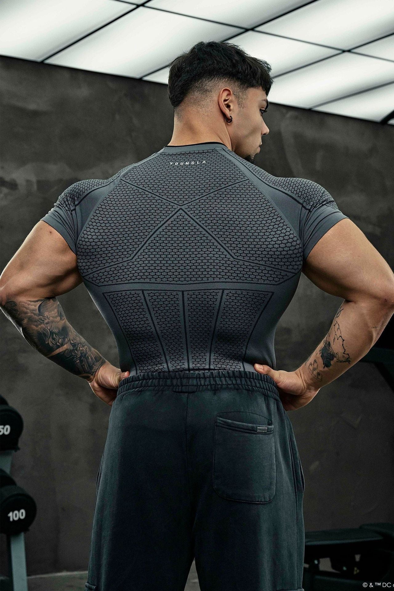 YOUNGLA 4259 Batman Compression Tees