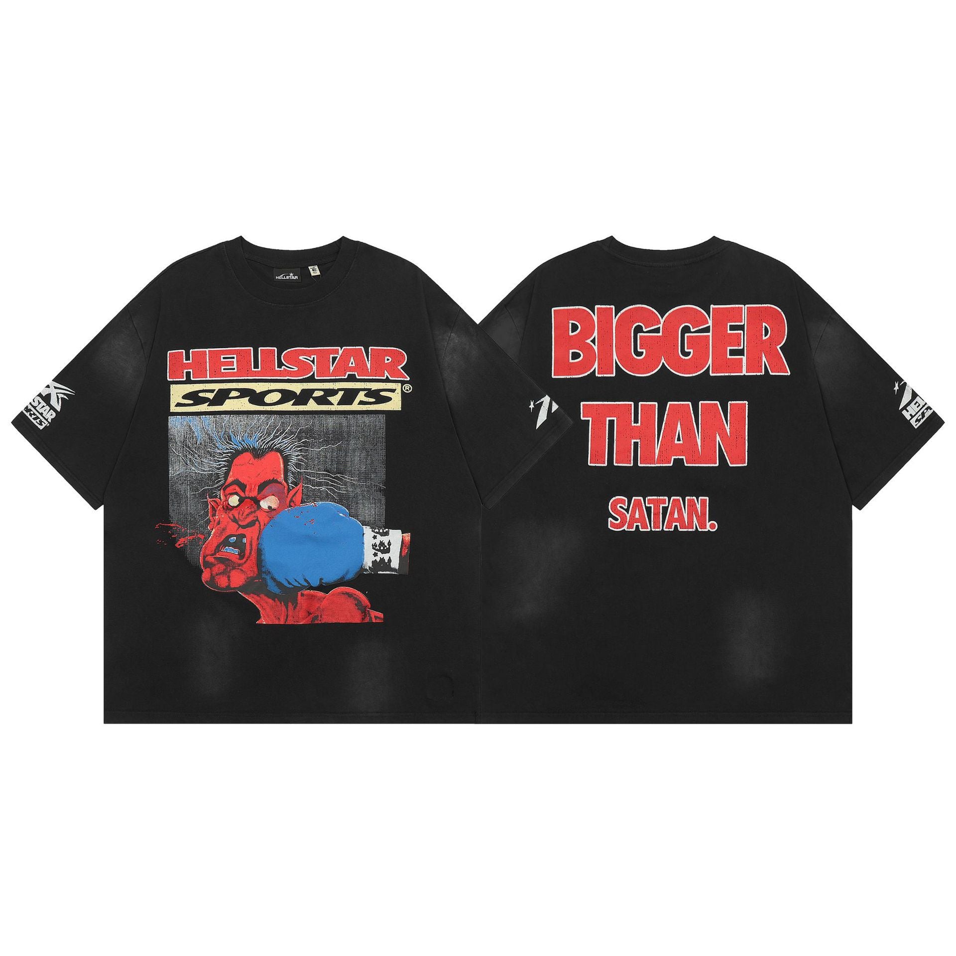 Hellstar Multi‑Graphic Print Crew Neck Short Sleeve Tee Unisex