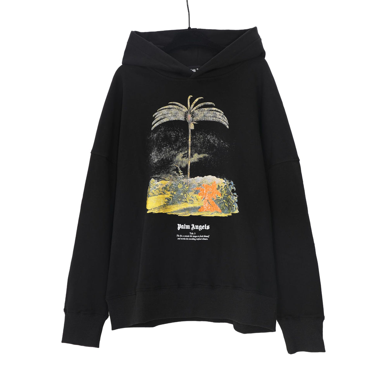 Palm Angels Logo Print Casual Unisex Pullover Hoodie