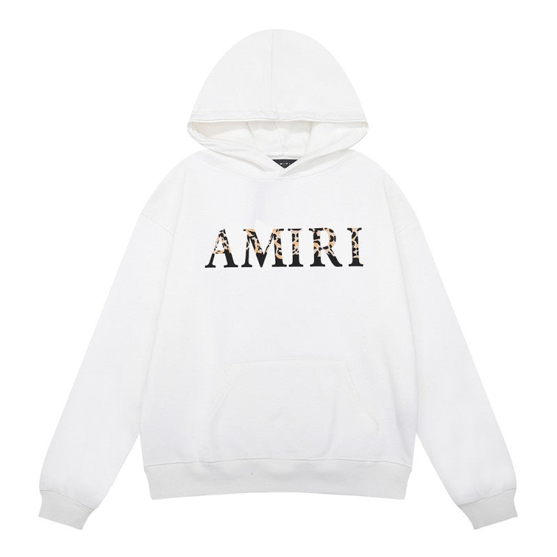 Amiri Letter Graphic Print Hoodie Streetwear Unisex