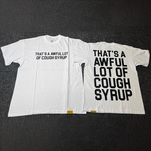ALOCS Cough Syrup Letter Graphic Short Sleeve Tee Streetwear Unisex