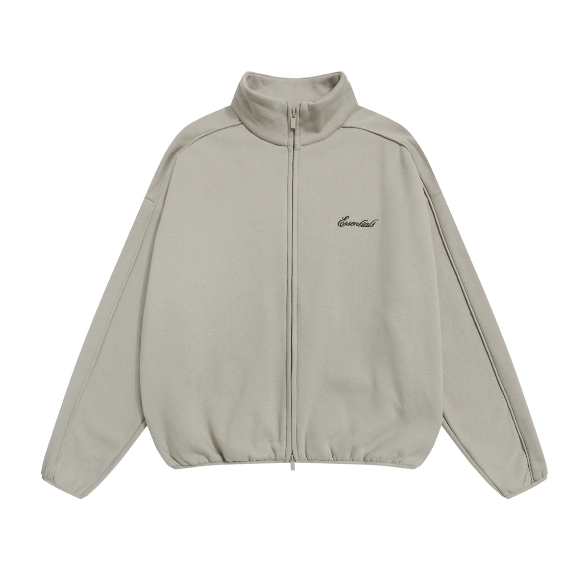 Fear of God Striped Letter Embroidered Fleece Zip-Up Jacket Unisex