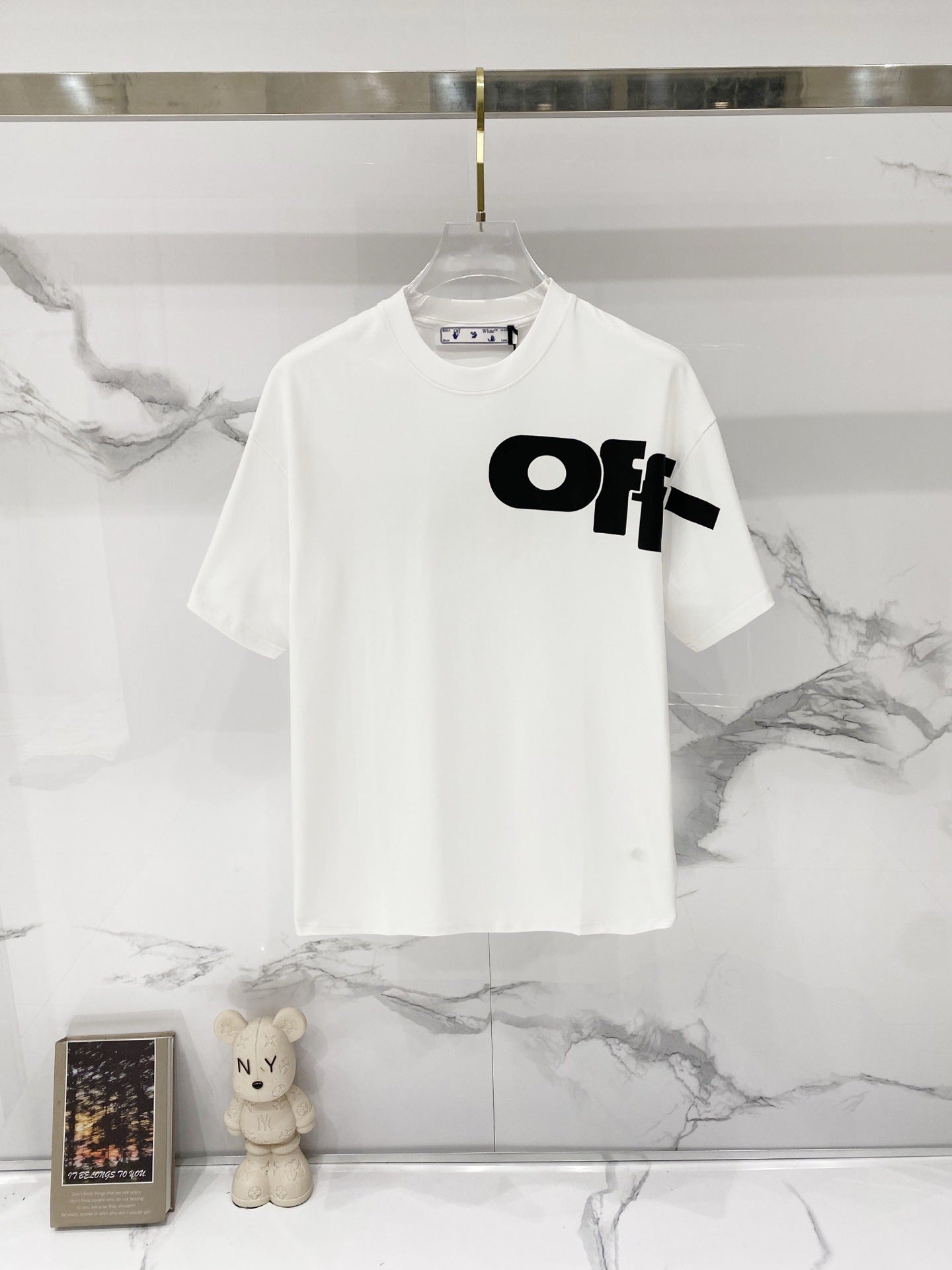 Off-White Large Letter Graphic Crew Neck Short Sleeve T Shirt
