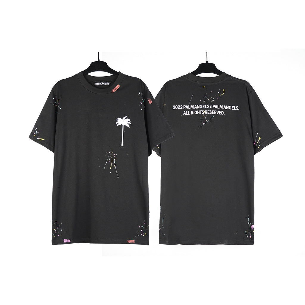 Palm Angels Teddy Bear Graphic Tee Loose Unisex Streetwear T-Shirt