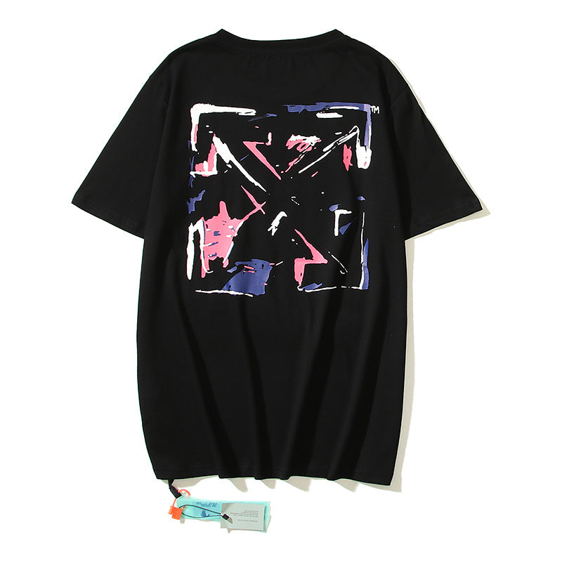 Off-White Arrow Graphic Print Short Sleeve Tee Streetwear Unisex
