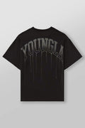 YOUNGLA W428 Drip Oversized Tee