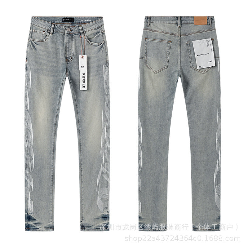 Purple Brand American Street Casual Denim Jeans Unisex