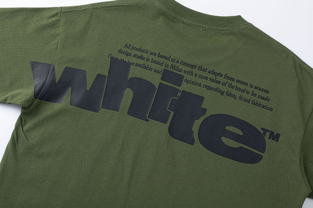 Off-White Big Letter Print Crew Neck Short Sleeve T Shirt Unisex