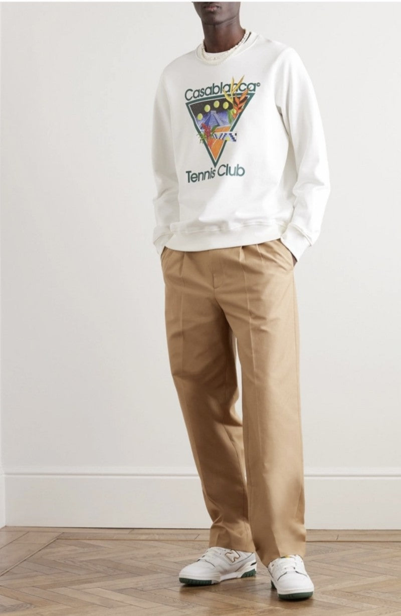 Casablanca Arch Logo Crewneck Casa Graphic Print Casual Pullover