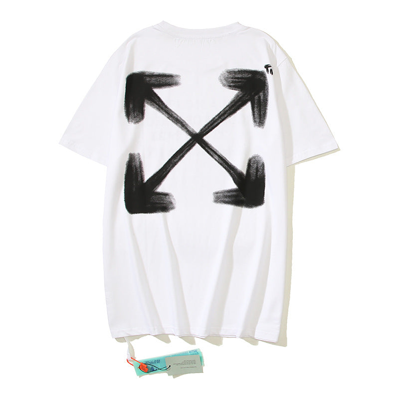 Off-White Arrow Graphic Print Short Sleeve Tee Streetwear Unisex