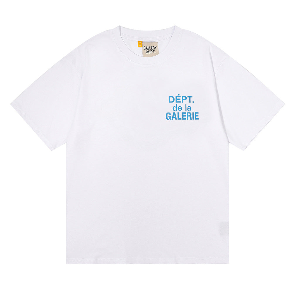 Gallery Dept Classic Logo Slogan Crew Neck Short Sleeve T‑Shirt Unisex
