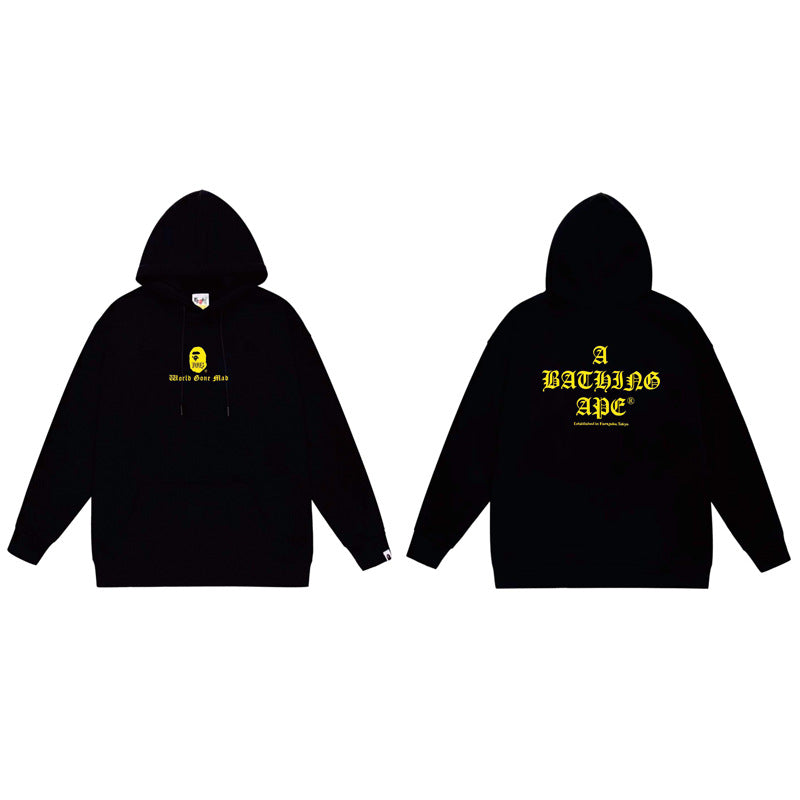 BAPE Ape Head Graphic Hoodie Camo Print Loose Cotton Pullover