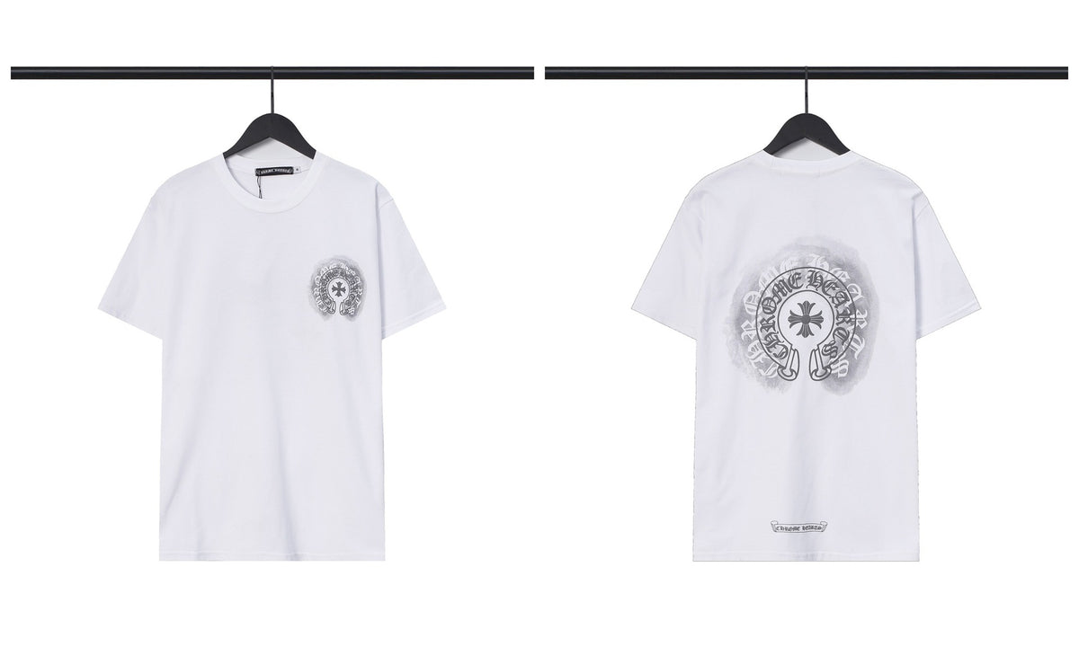 Chrome Hearts Cross Letter Graphic Short Sleeve Tee Streetwear Unisex