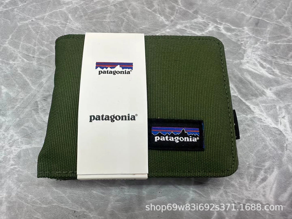 Patagonia Patch Logo Bifold Wallet Multi Oxford Canvas Card Holder