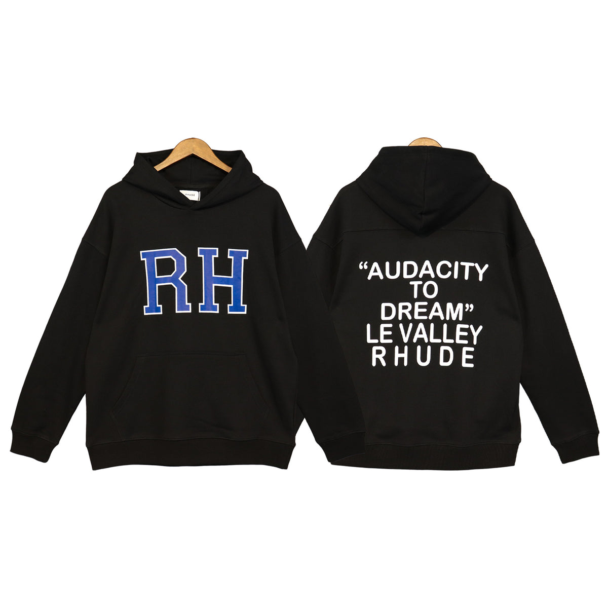 Rhude Cartoon Letter Hoodie Streetwear Cotton Pullover Sweatshirt