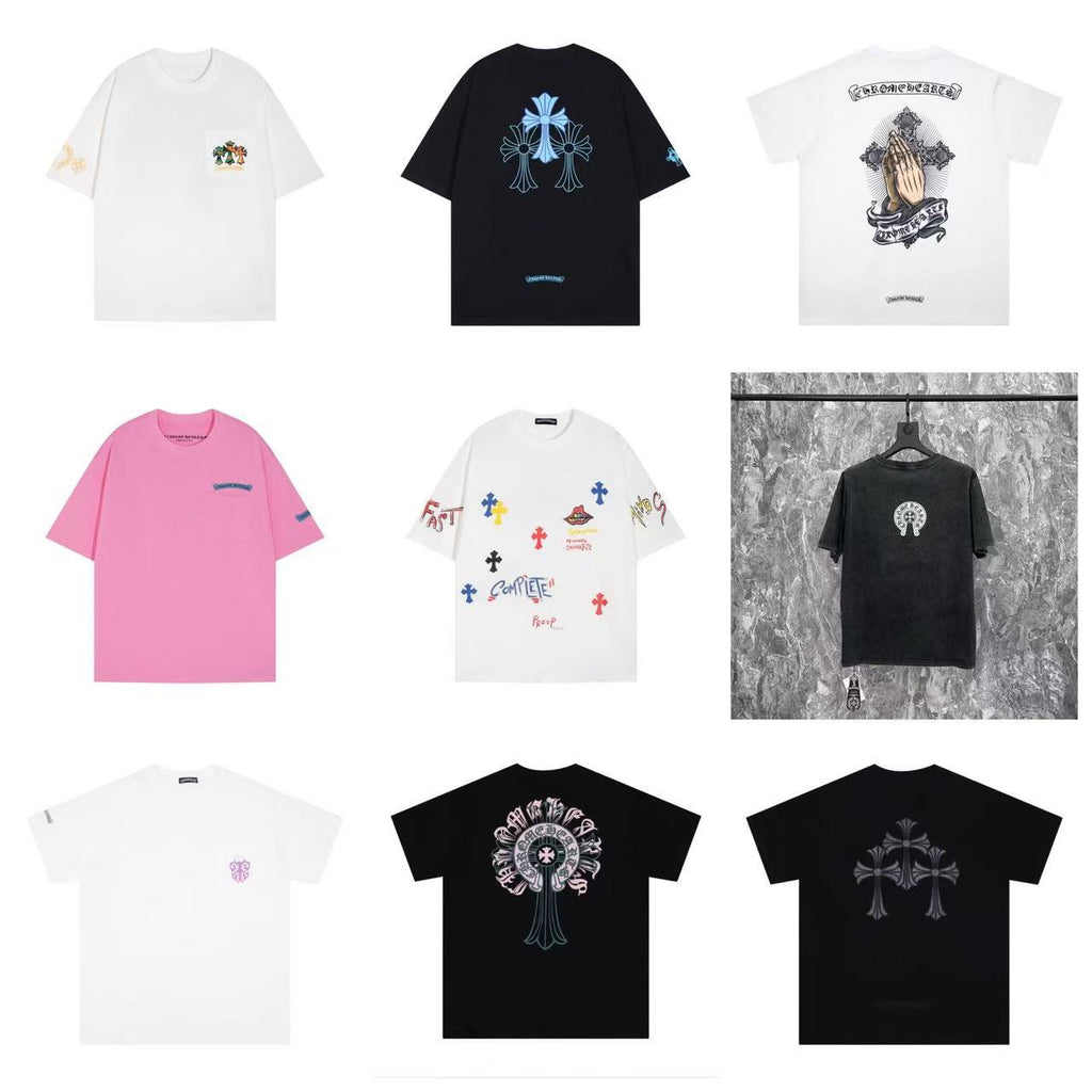 Chrome Hearts Cross Heavyweight Oversized T-Shirt Streetwear Unisex