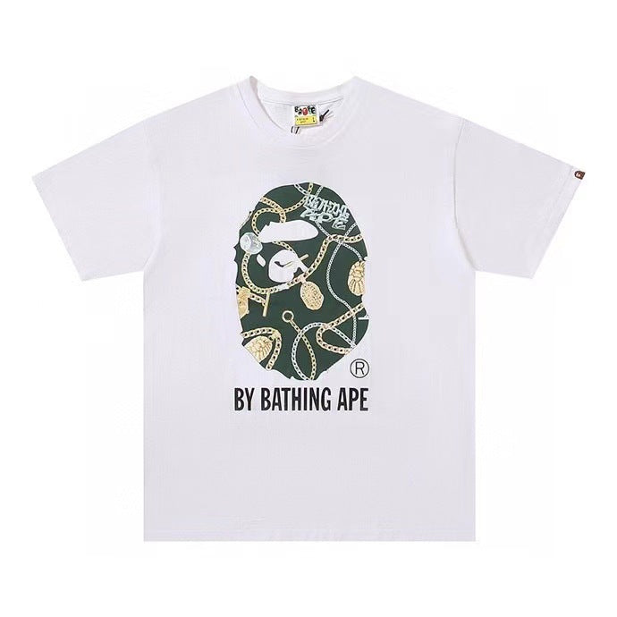 BAPE Ape Head Graphic Print Short Sleeve Tee Streetwear Unisex
