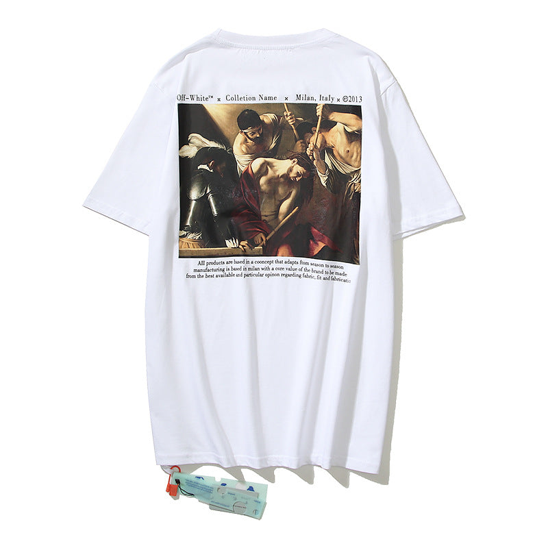 Off-White Arrow Graphic Print Short Sleeve Tee Streetwear Unisex