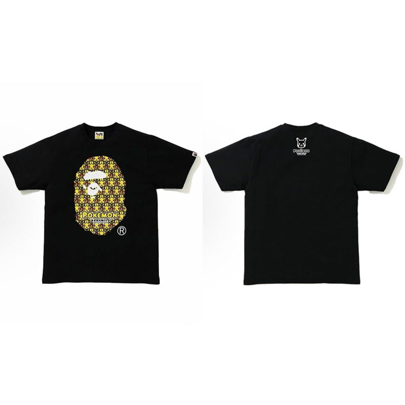Bape Ape Head Graphic Short Sleeve Tee Streetwear Unisex