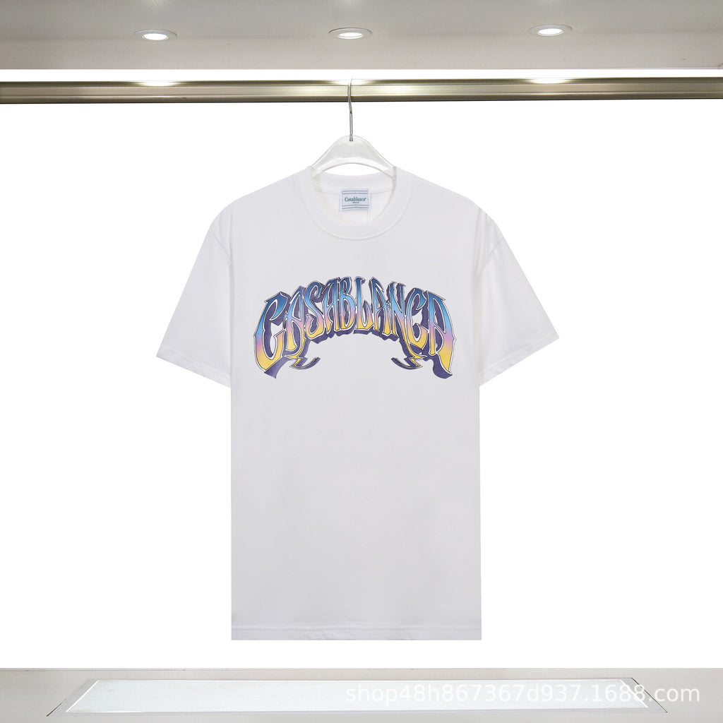 Casablanca Art Print Loose Unisex Short Sleeve Graphic T-Shirt