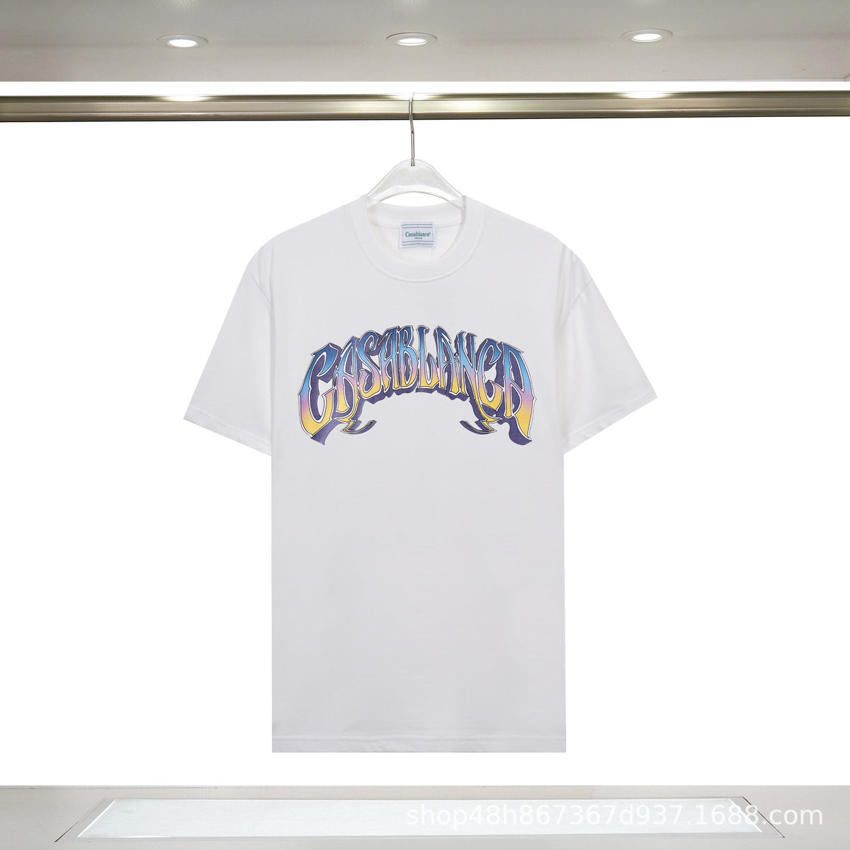 Casablanca Art Print Loose Unisex Short Sleeve Graphic T-Shirt
