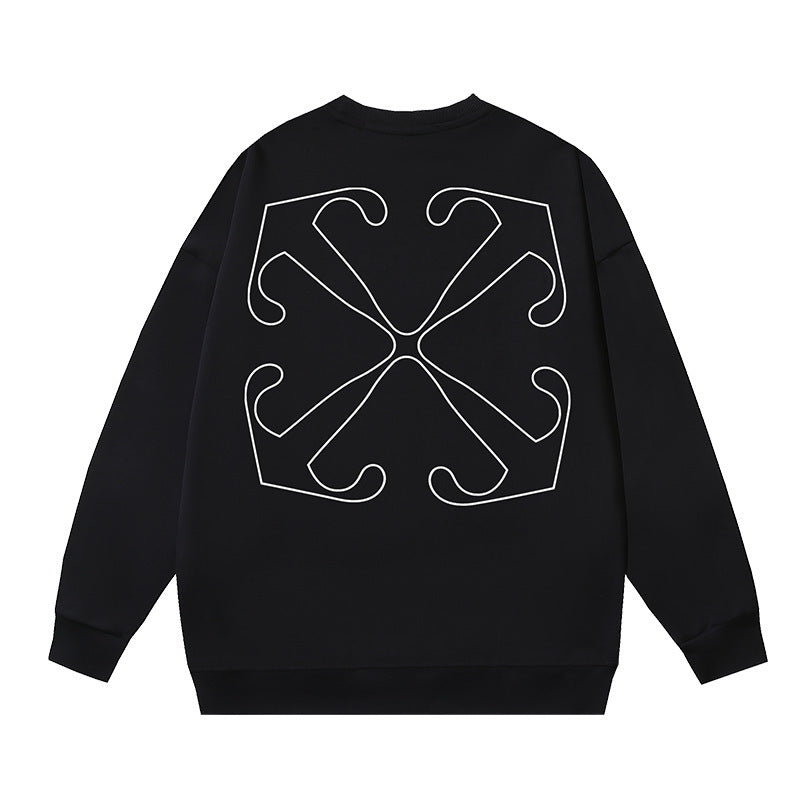 Off-White Multi Graphic Arrow Logo Unisex Crew Neck Sweatshirt