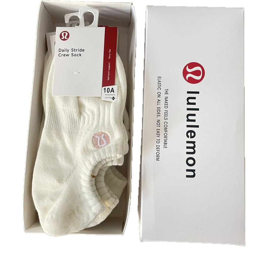 Lululemon Daily Stride No Show Socks 5 Pairs Box