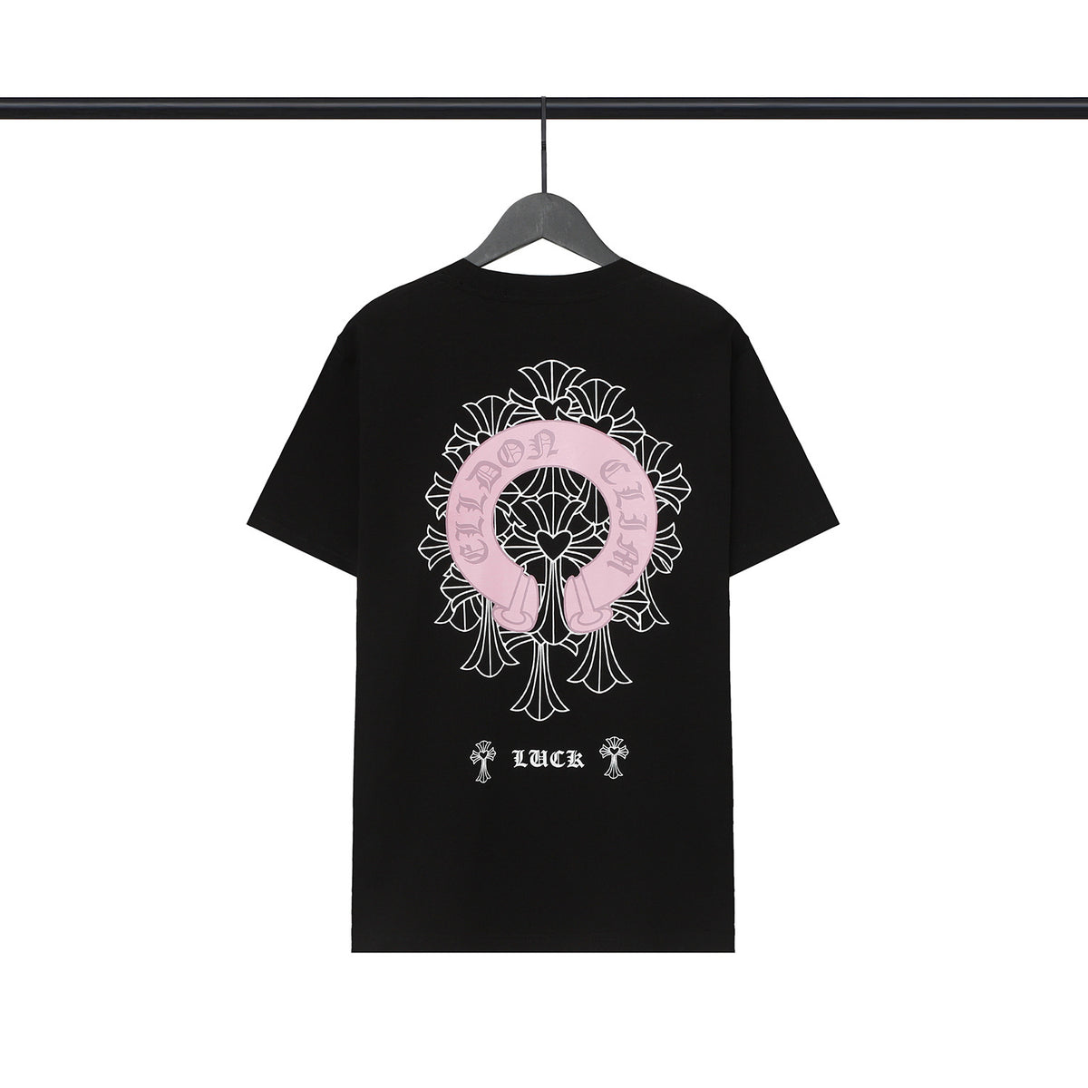 Chrome Hearts Sanskrit Cross Horseshoe Graphic Tee Multi‑Style