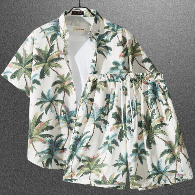 Couple Tropical Floral Short Sleeve Beach Matching Vacation Set 5127-5141