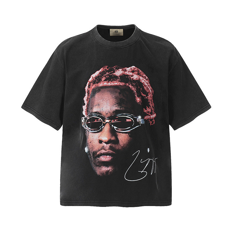 Travis Scott VTG Washed Rapper Athlete Mike Tyson Oversized Tee