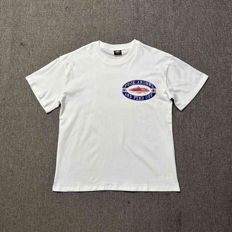 Corteiz Logo Letter Print Crew Neck Short Sleeve T‑Shirt Unisex