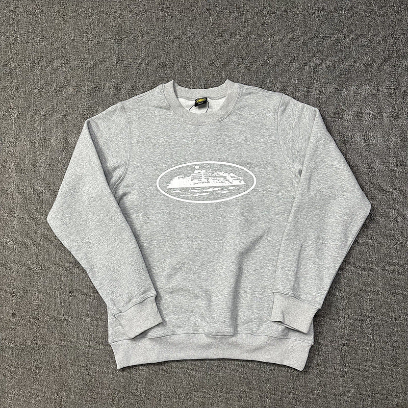 Corteiz Island Letter Graphic Oversized Crewneck Streetwear