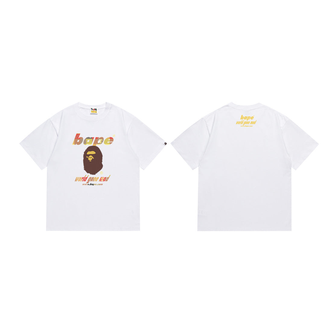 Bape Camo Ape‑Head Graphic Oversized Tee Streetwear Unisex