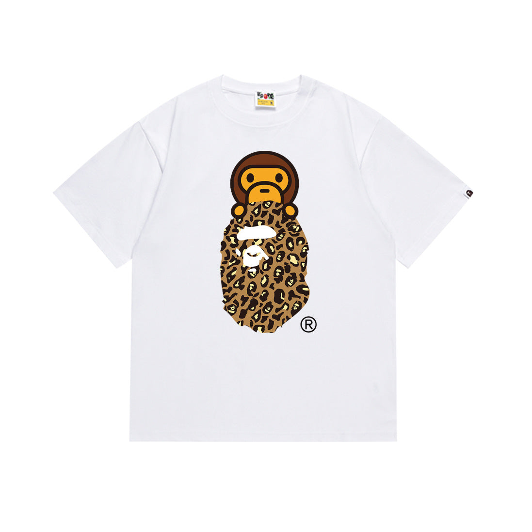 Bape Maneki Neko Ape Head Graphic Oversized Tee Streetwear Unisex
