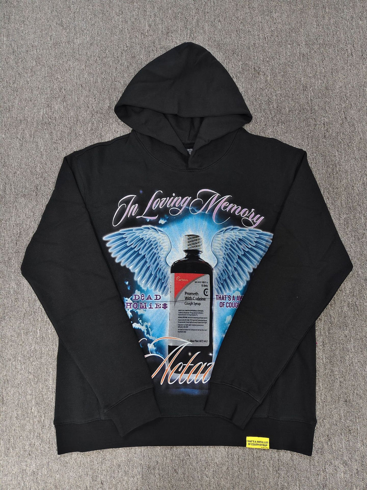 That's A Awful Lot Of Cough Syrup Graphic Hoodie Streetwear Pullover