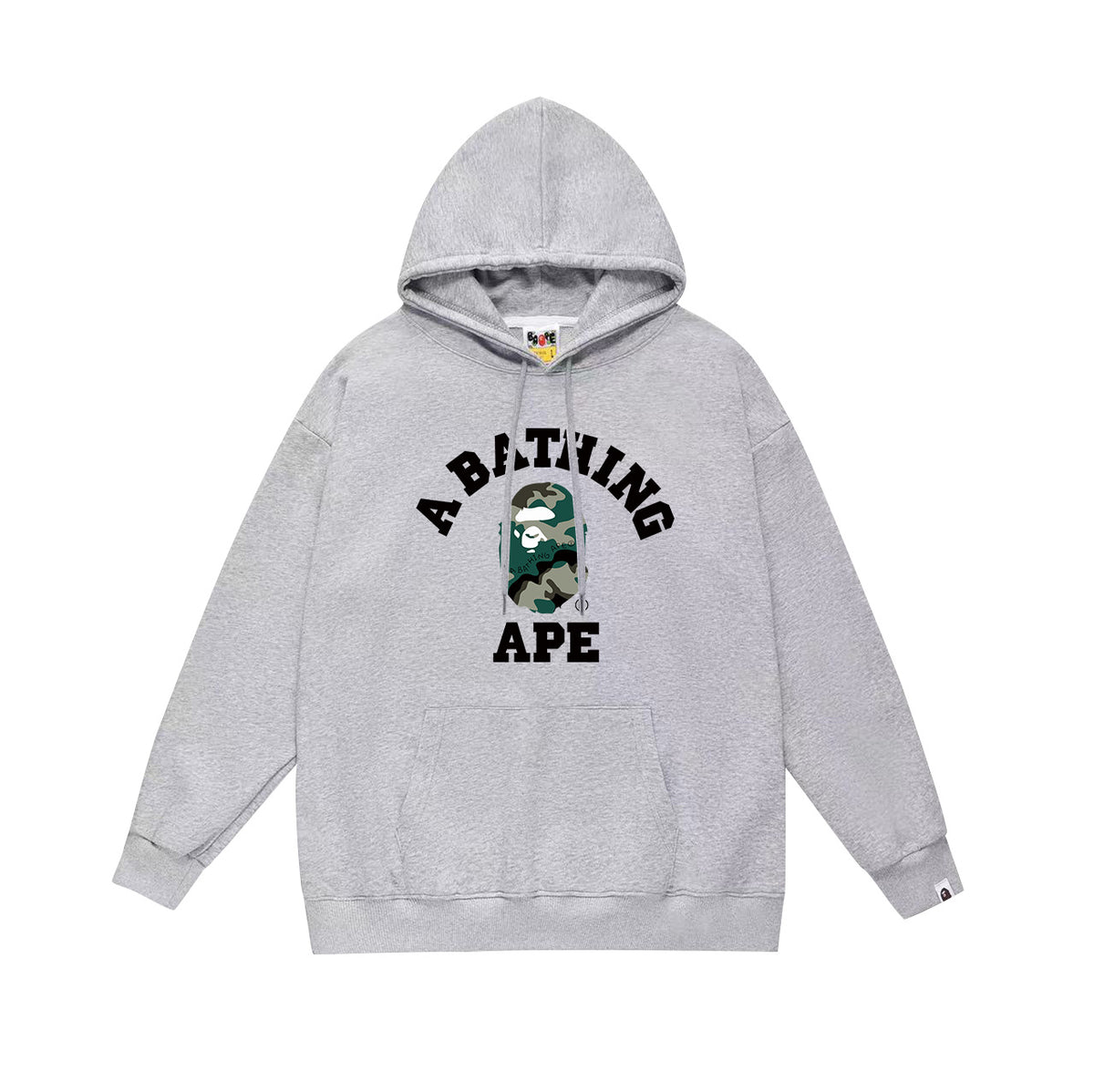 Bape Camo Ape Head Graphic Vintage Washed Oversized Hoodie Streetwear