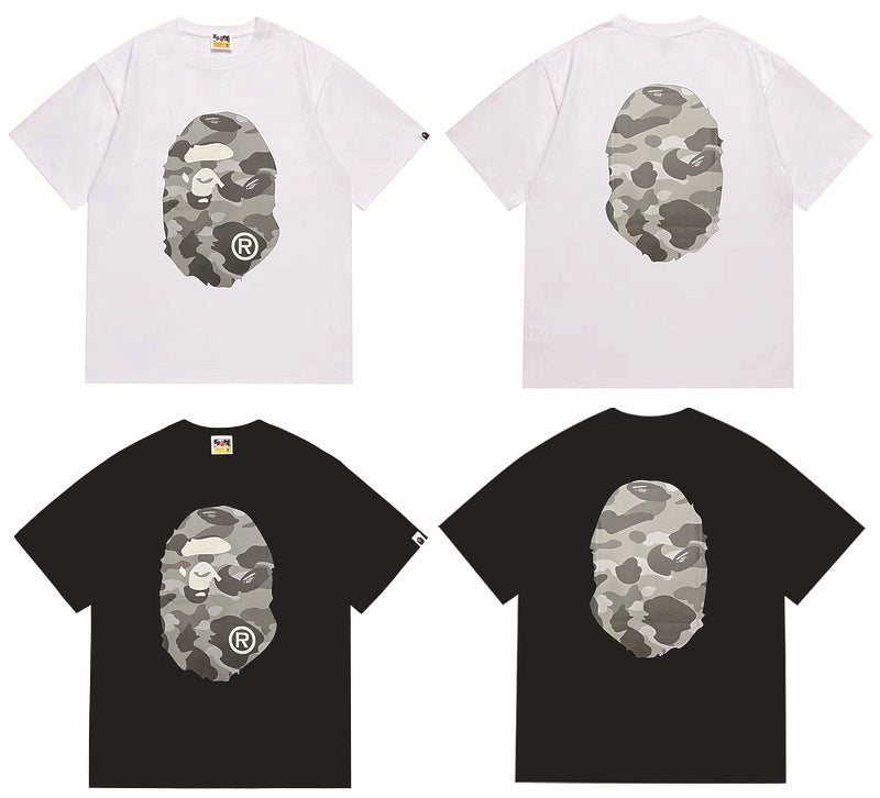Bape Sakura Floral Graphic Oversized Tee Streetwear Unisex