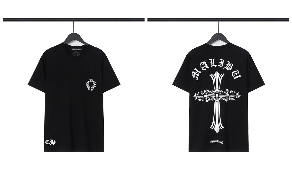 Chrome Hearts Cross Letter Graphic Short Sleeve Tee Streetwear Unisex