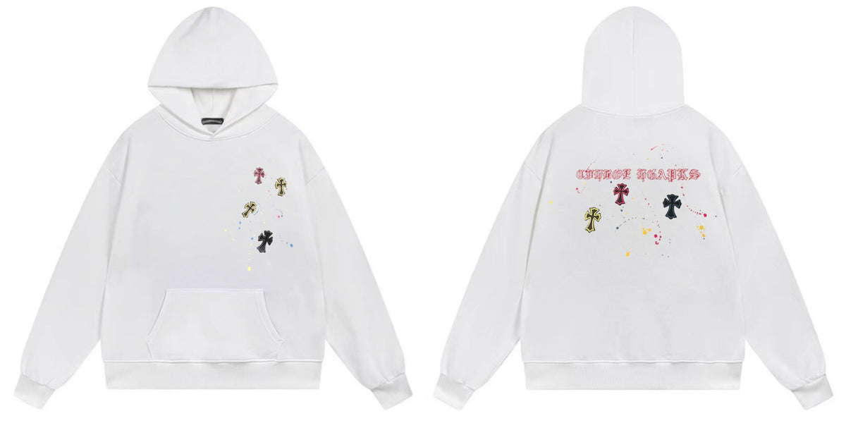 Chrome Hearts Cross Horseshoe Hoodie Vintage Goth Streetwear Pullover