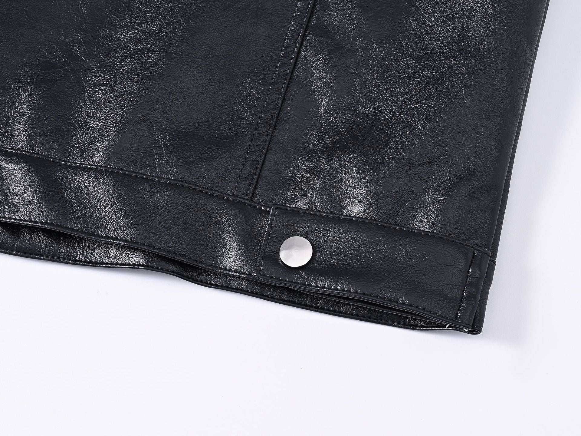 Rivet Biker Punk Faux Leather Vest Unisex Sleeveless Waistcoat