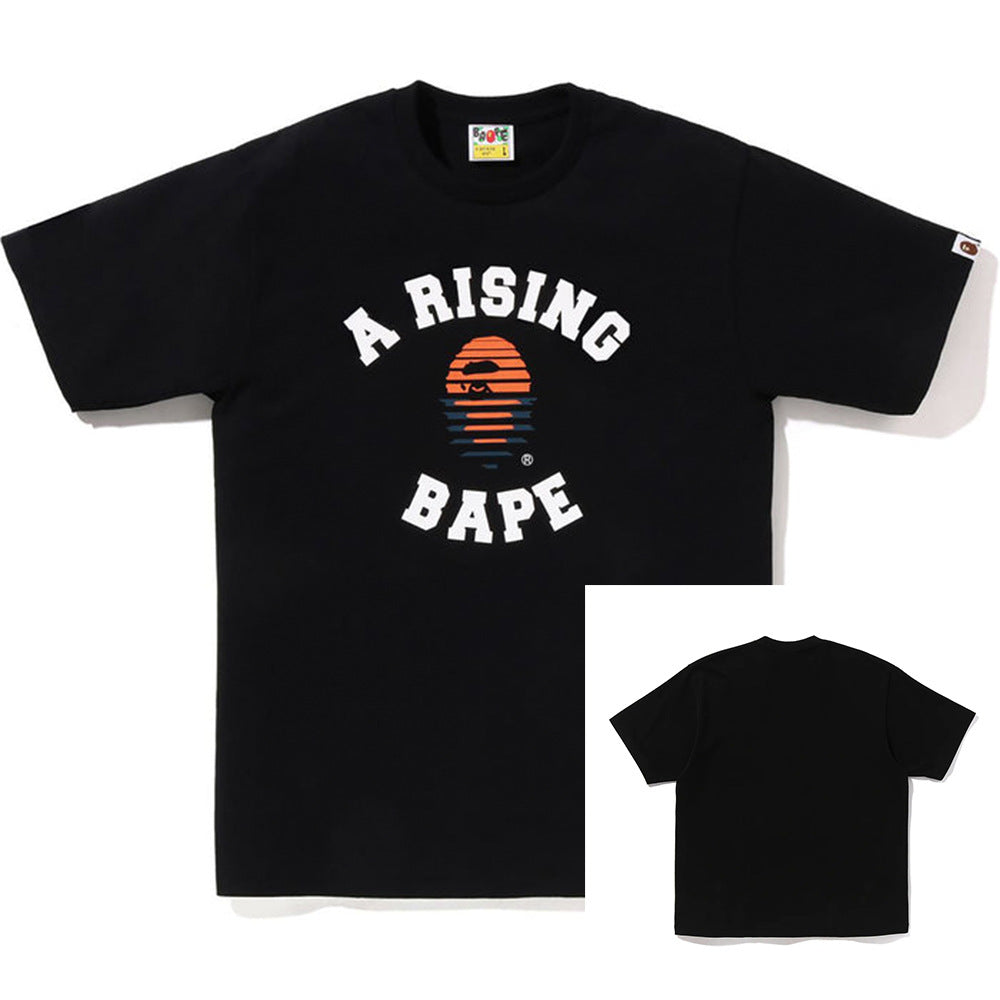 BAPE Shark Ape Head Camo Print Crew Neck Short Sleeve T‑Shirt Unisex