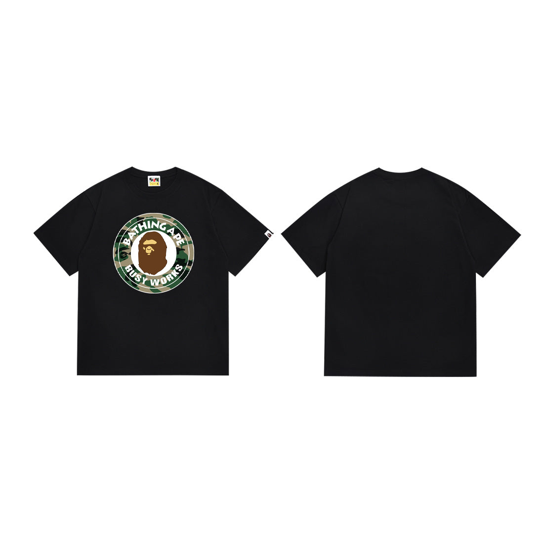 BAPE Camo Ape Head Graphic Print Short Sleeve Tee Streetwear Unisex