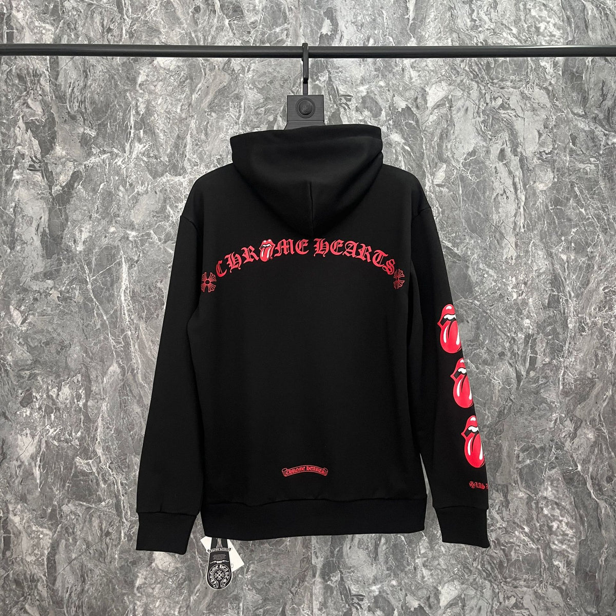 Chrome Hearts Multi‑Cross Graphic Oversized Hoodie Streetwear Unisex