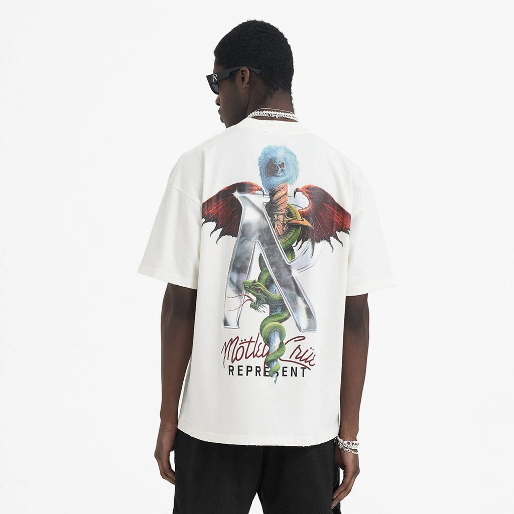 Represent Vintage Washed Graphic Short Sleeve Tee Streetwear Unisex