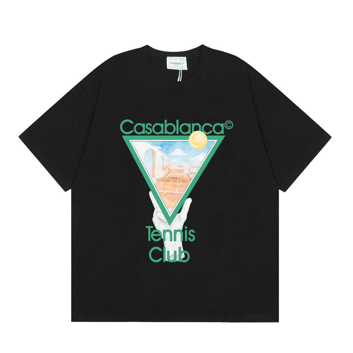 Casablanca Multi‑Artwork Vintage Graphic Oversized Tee Streetwear