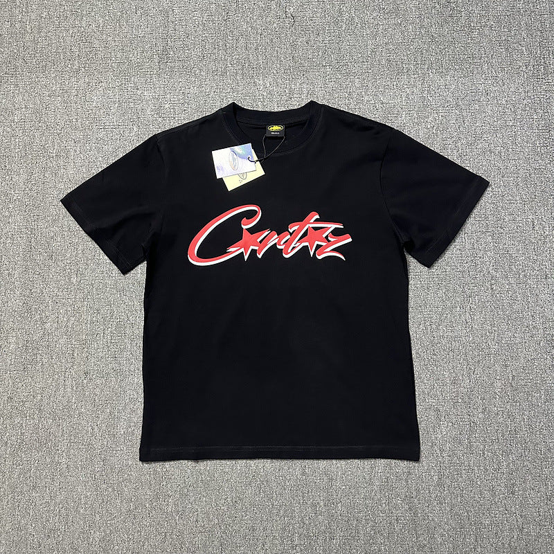 Corteiz Logo Letter Print Crew Neck Short Sleeve T‑Shirt Unisex