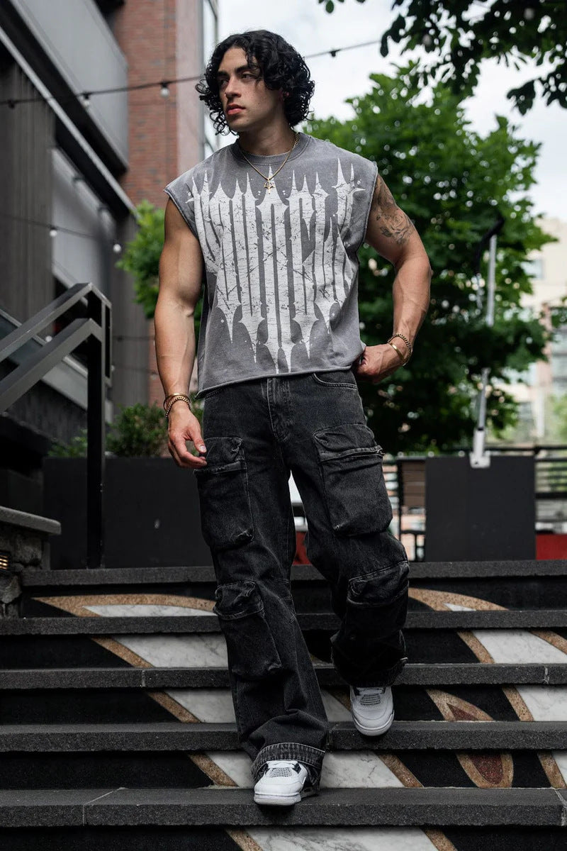 YOUNGLA 3021 Revenge Crop Cut-Offs